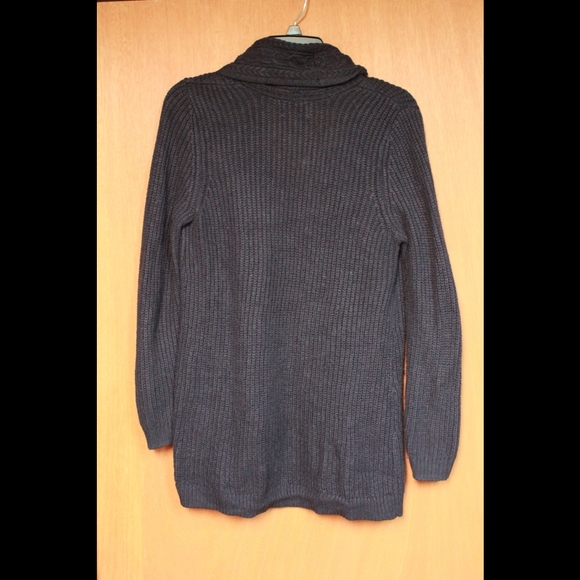 Dark Navy Knit Cardigan, Size Petite Small - Picture 2 of 5